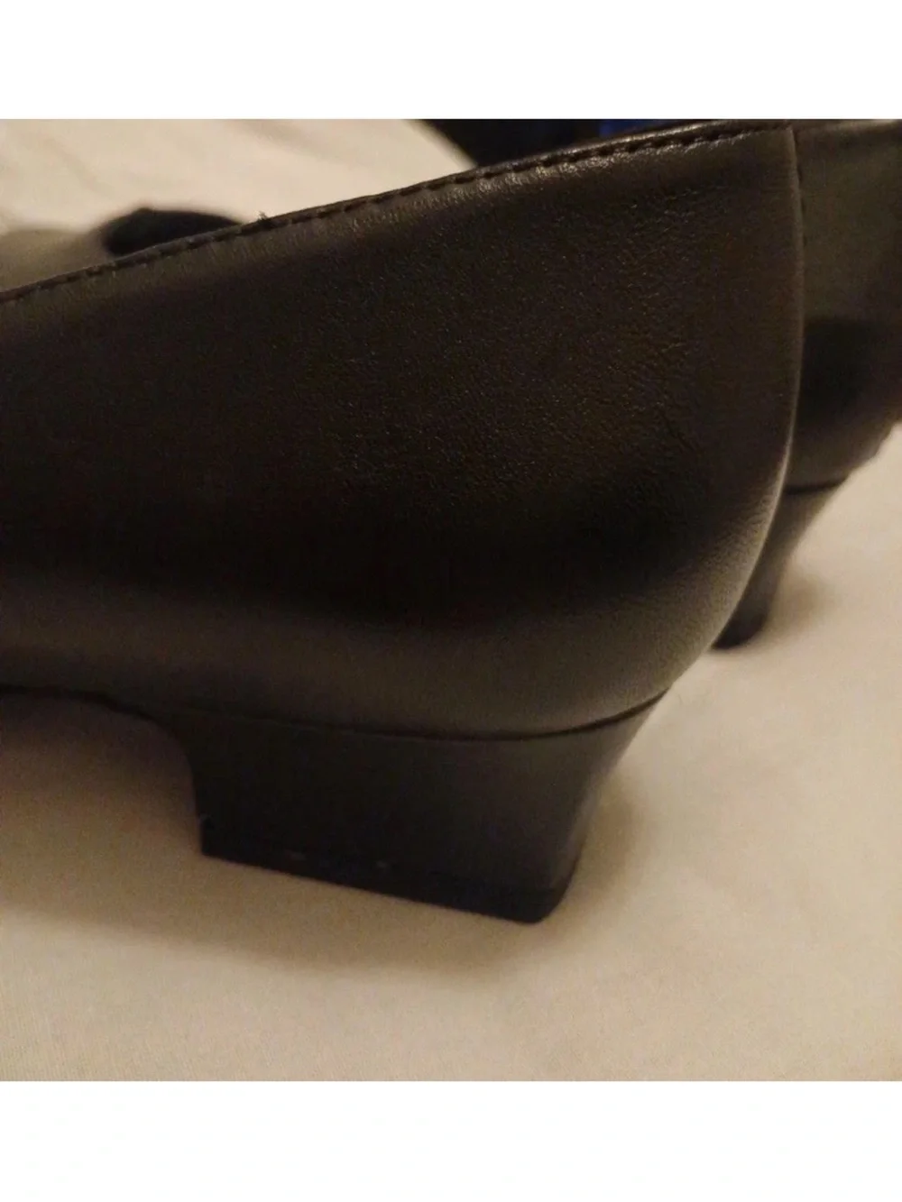 Trotters Black Flats with Gold Insole